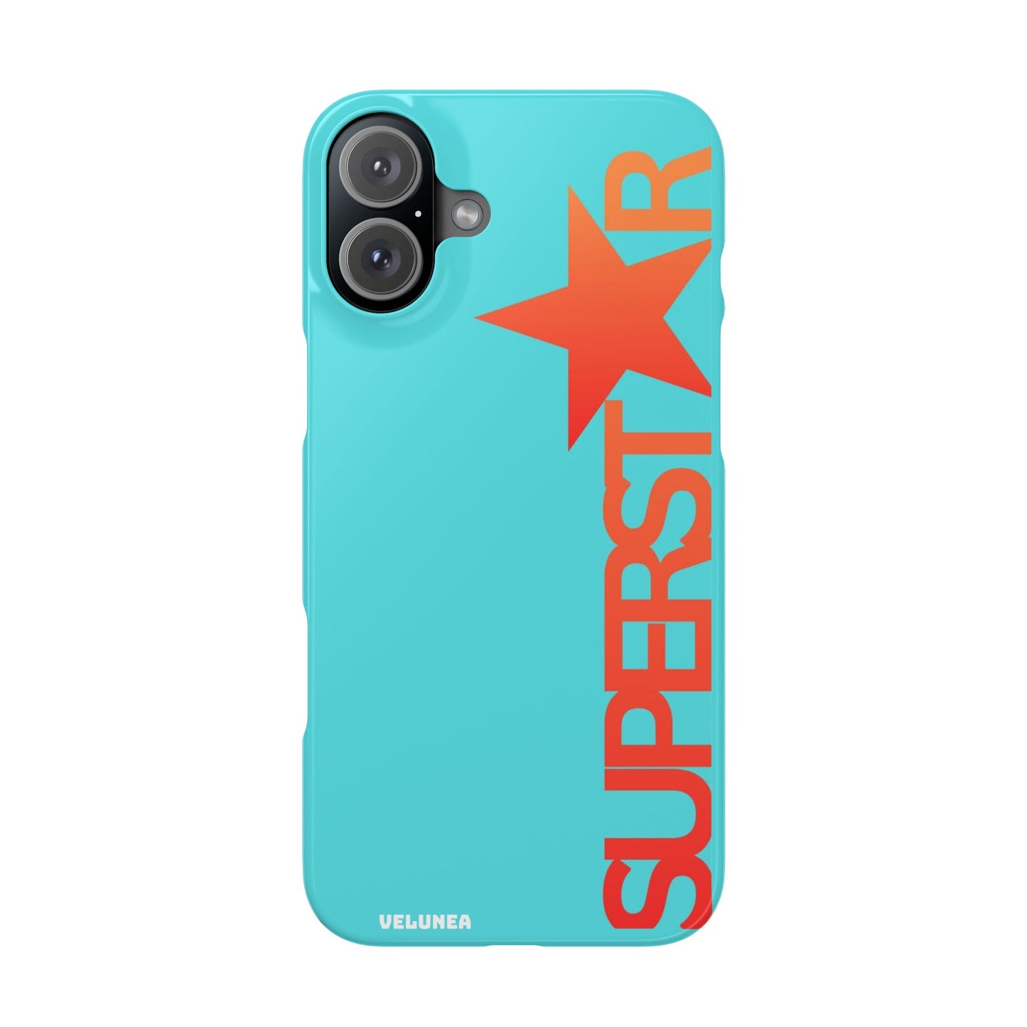 Superstar Teal & Coral Star Graphic