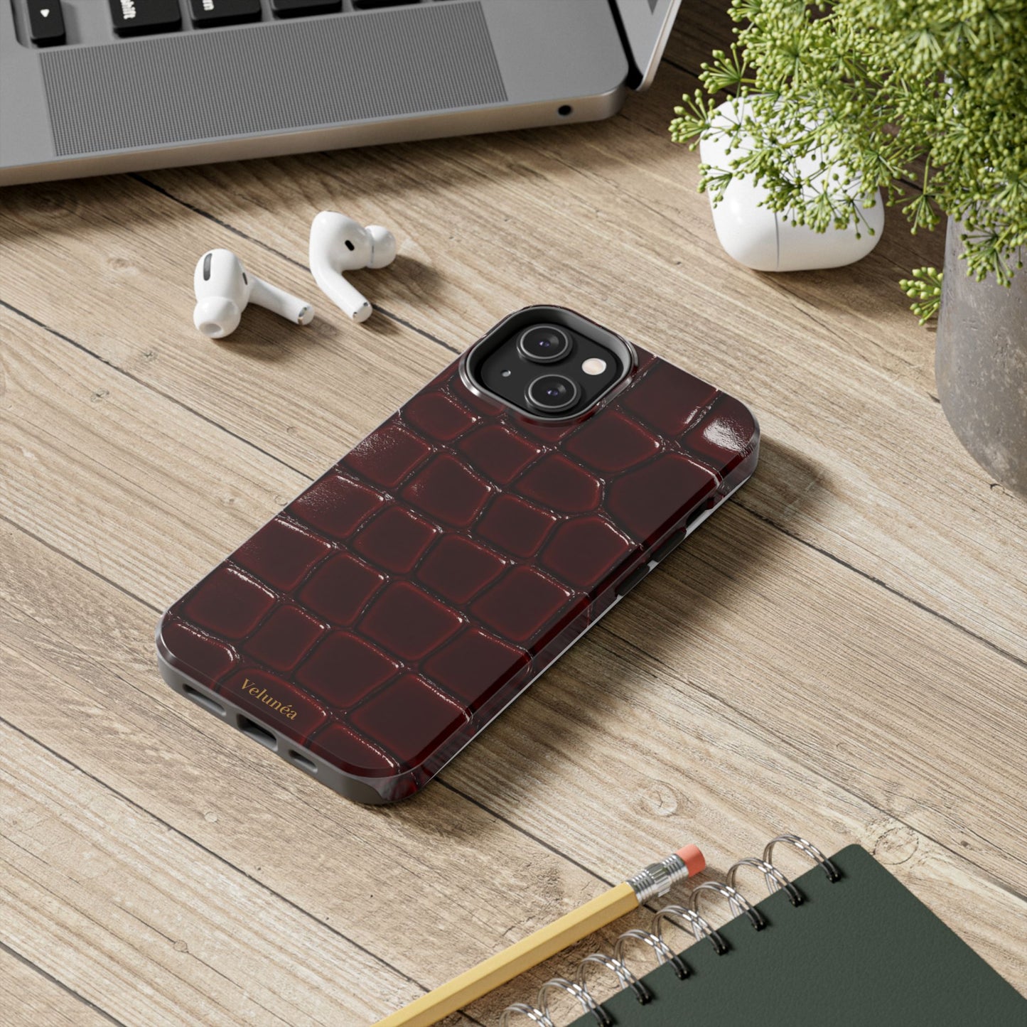Velunéa Rouge Croc Phone Case