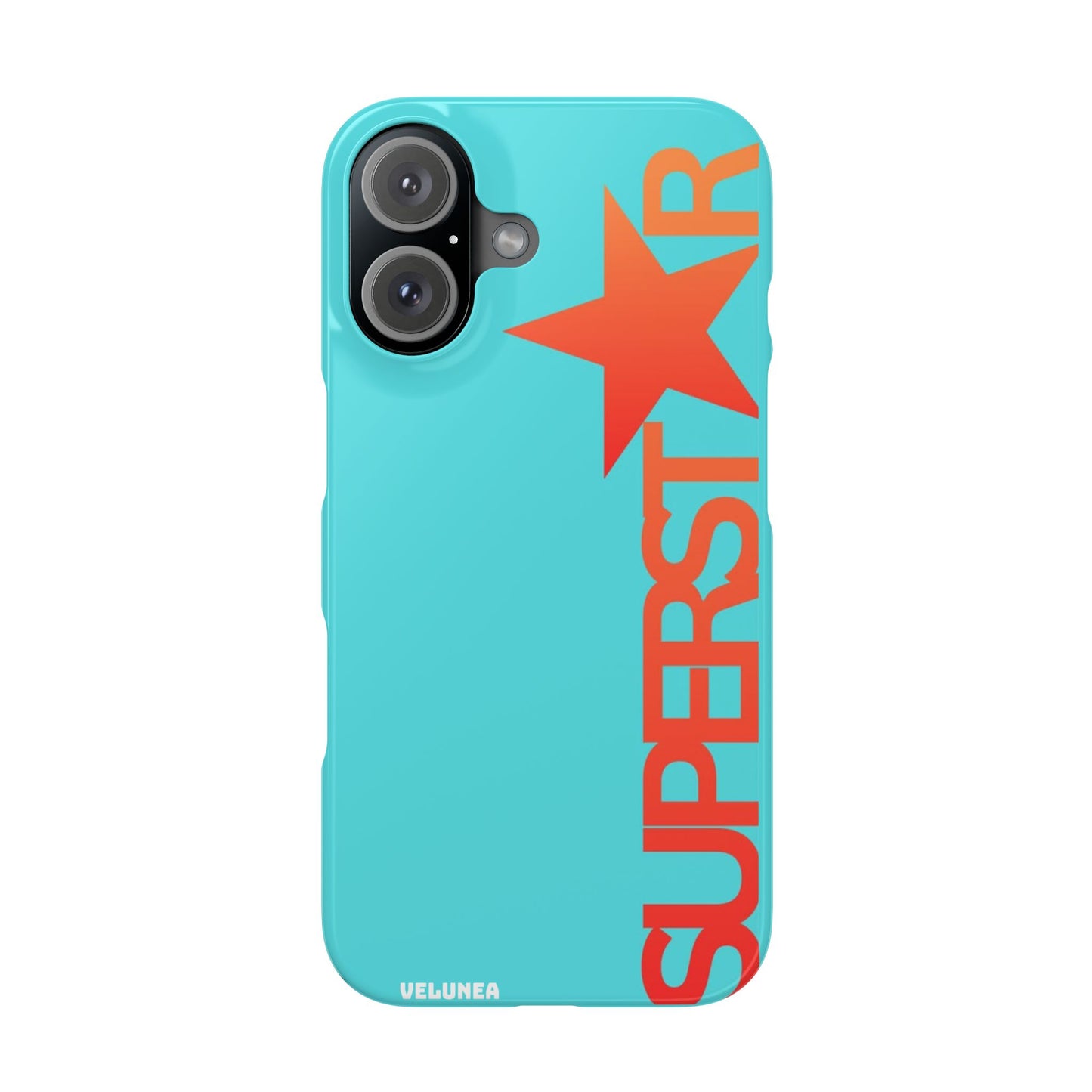 Superstar Teal & Coral Star Graphic