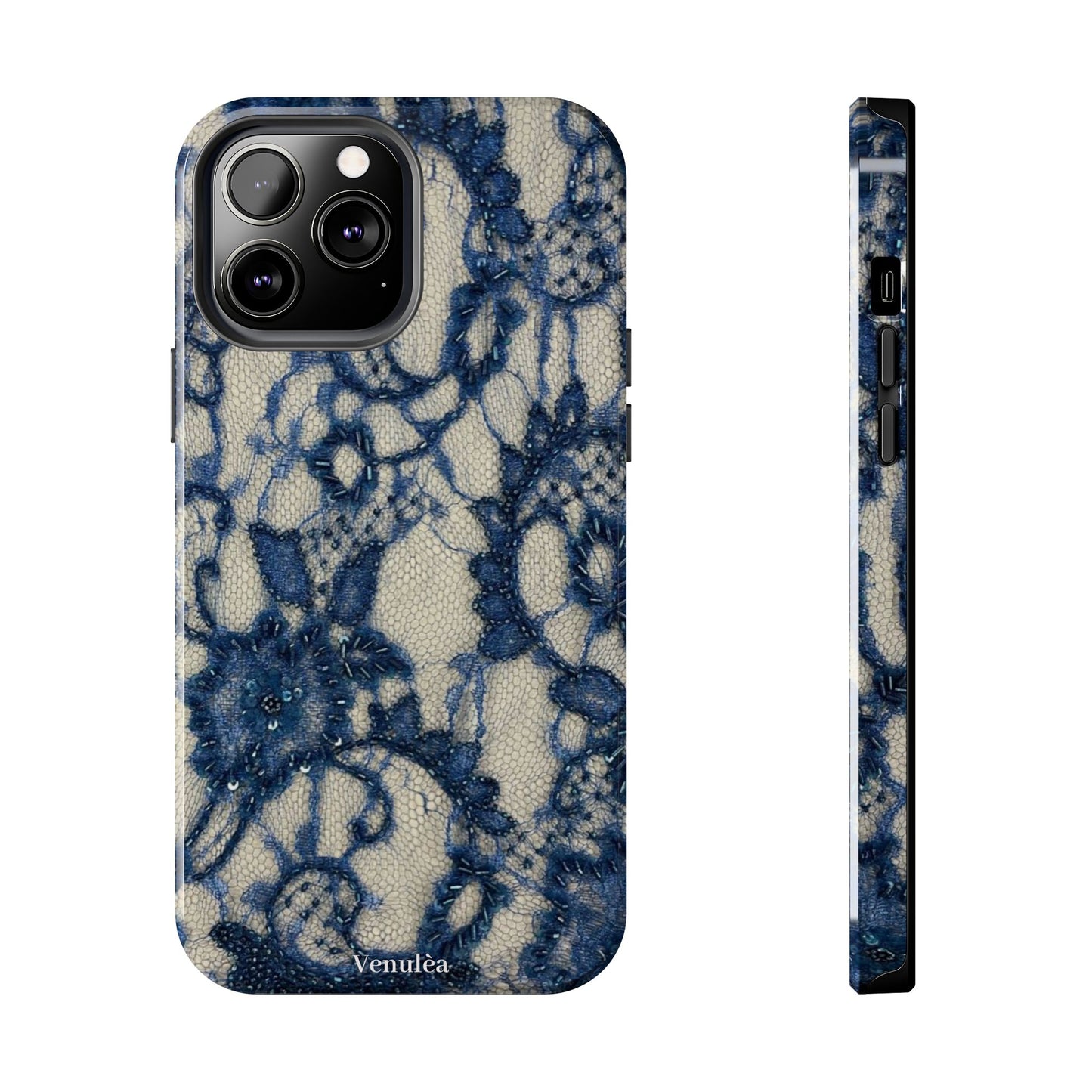 Velunéa Indigo Lace Phone Case