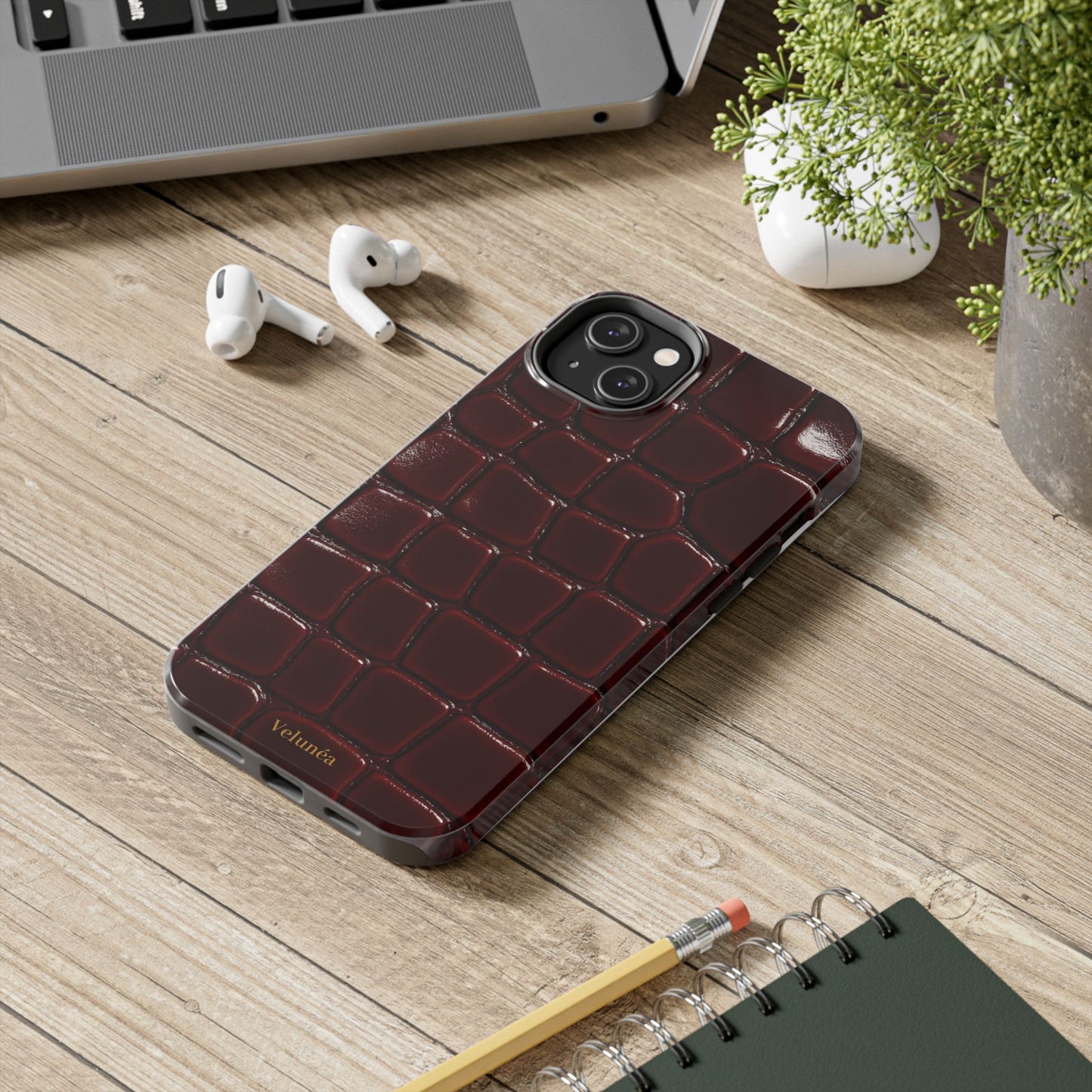 Velunéa Rouge Croc Phone Case