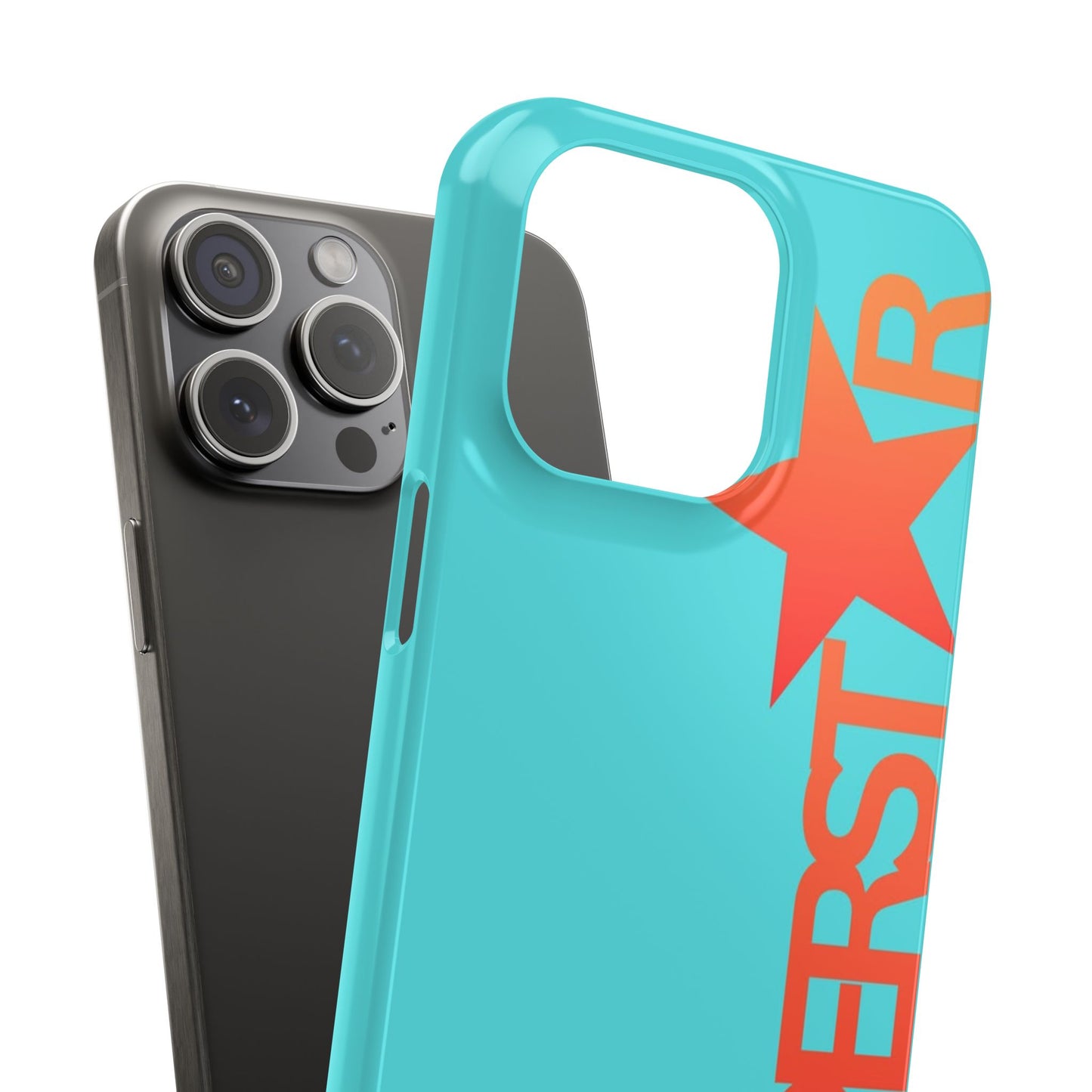 Superstar Teal & Coral Star Graphic