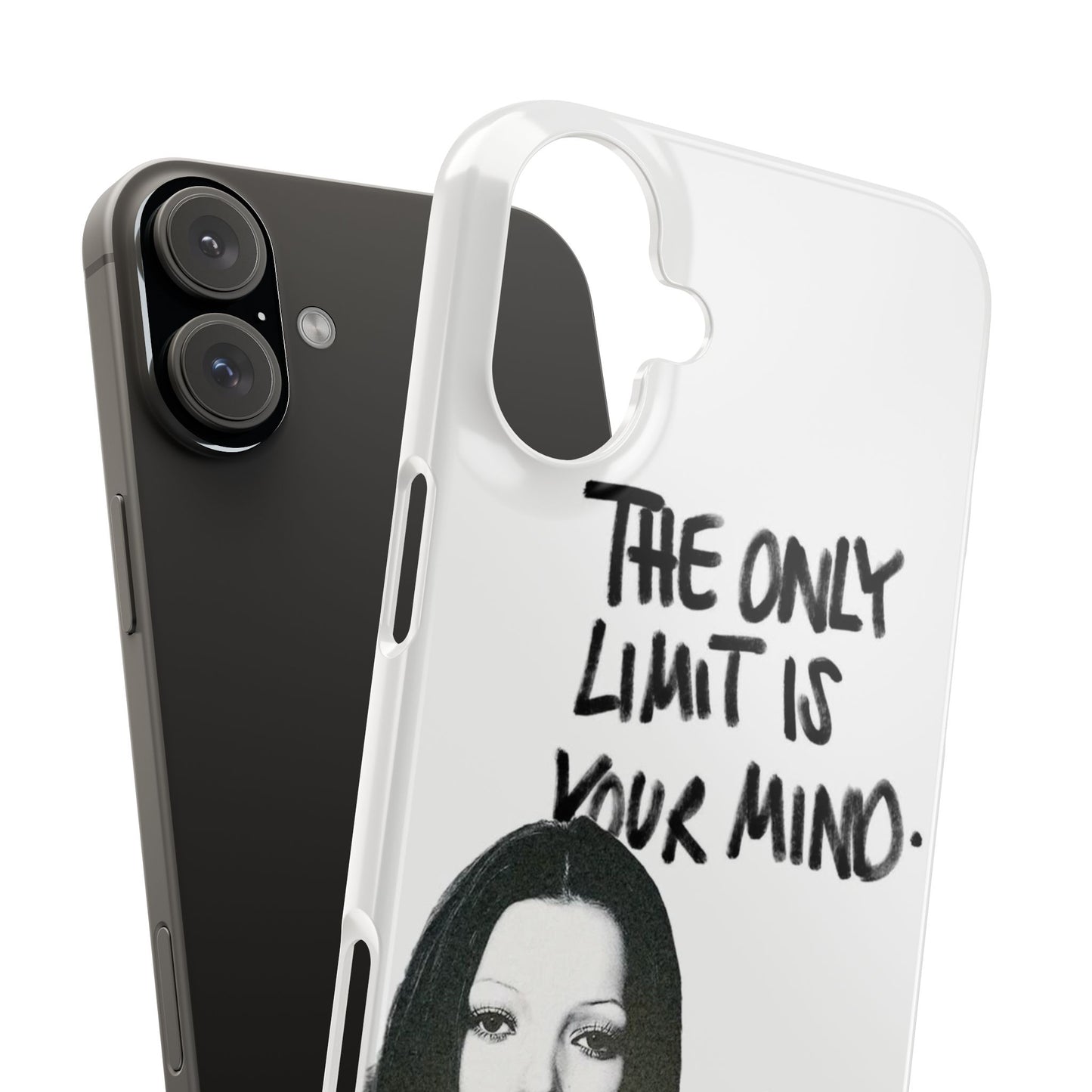 'The Only Limit Is Your Mind' Black & White Portrait