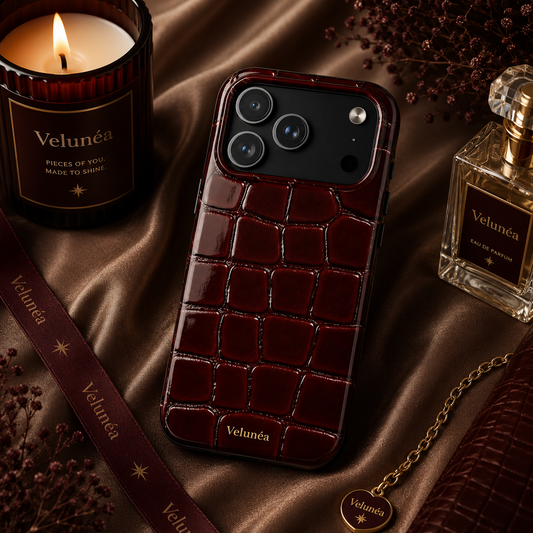 Velunéa Rouge Croc Phone Case