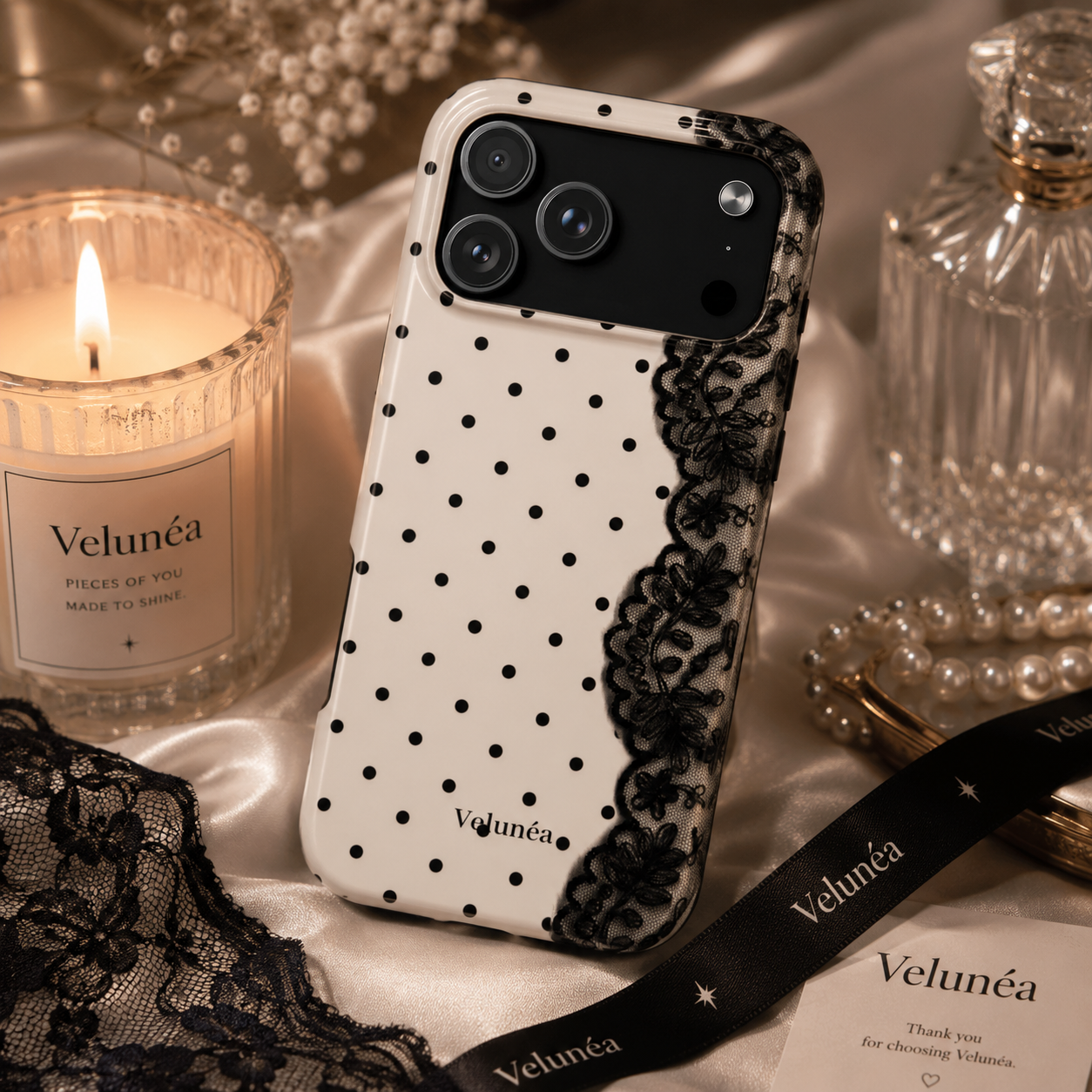 Vintage Velunéa Lace Case