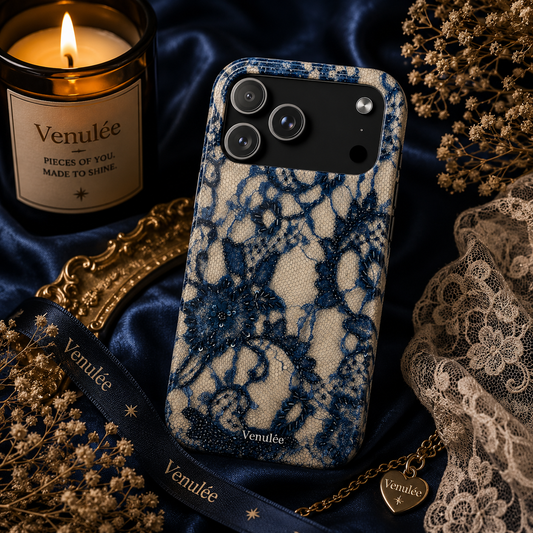 Velunéa Indigo Lace Phone Case