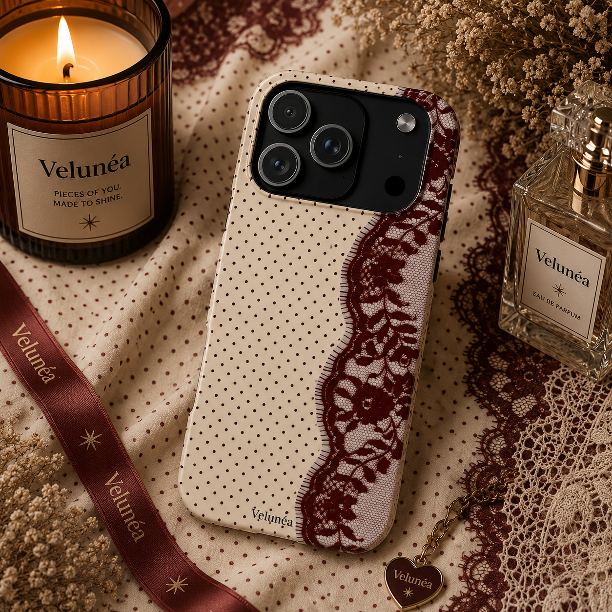 Velunéa Lace Dot Phone Case