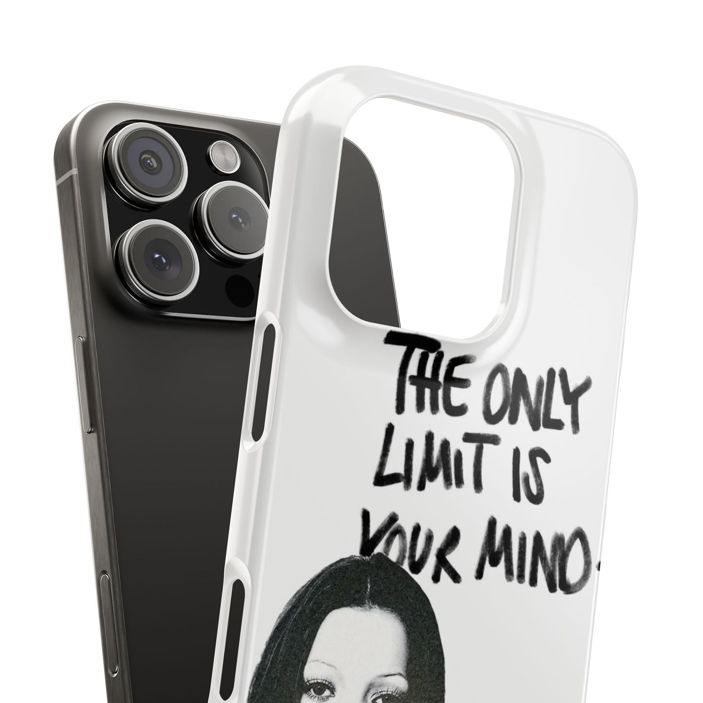 'The Only Limit Is Your Mind' Black & White Portrait
