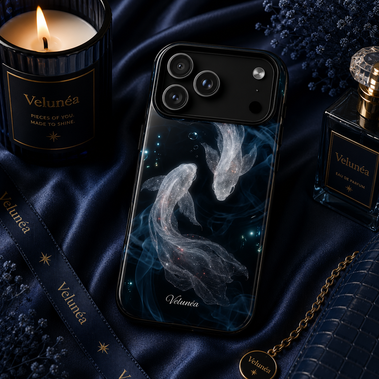 Velunéa Moonlit Koi Phone Case